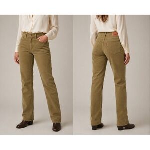 Levi's 511 Skinny Corduroy Pants Women's 28x30 Tan Beige Stretch Casual